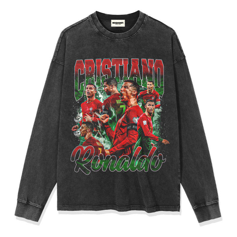 G.Z 邁阿密南岸✥𝔾𝕣𝕠𝕦𝕟𝕕ℤ𝕖𝕣𝕠®✥2024南裝大佬/美式嘻哈C.羅納度寬鬆厚磅數純棉男女中性T-Shirt上衣