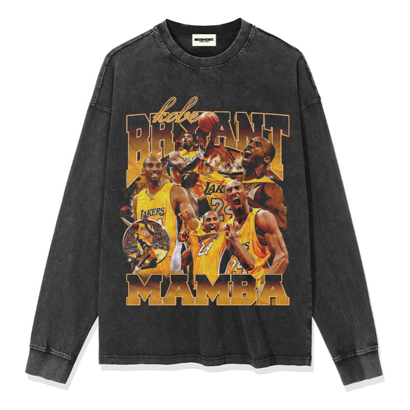 G.Z 邁阿密南岸✥𝔾𝕣𝕠𝕦𝕟𝕕ℤ𝕖𝕣𝕠®✥2024南裝大佬/美式嘻哈科比布萊恩寬鬆厚磅數純棉男女中性T-Shirt上衣