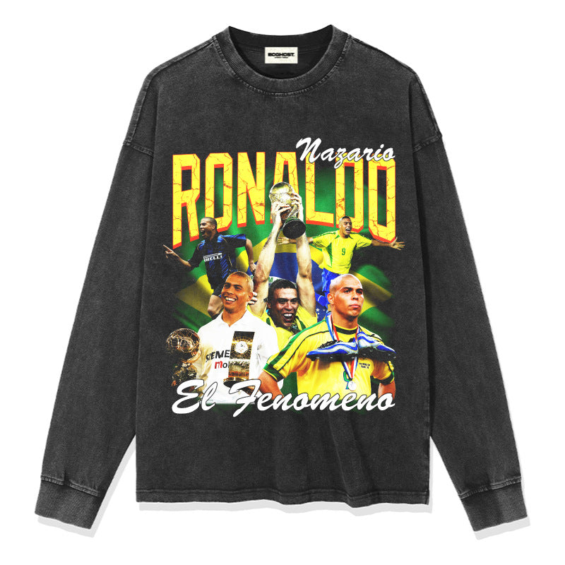 G.Z 邁阿密南岸✥𝔾𝕣𝕠𝕦𝕟𝕕ℤ𝕖𝕣𝕠®✥2024南裝大佬/美式嘻哈Ronaldo寬鬆厚磅數純棉男女中性T-Shirt上衣
