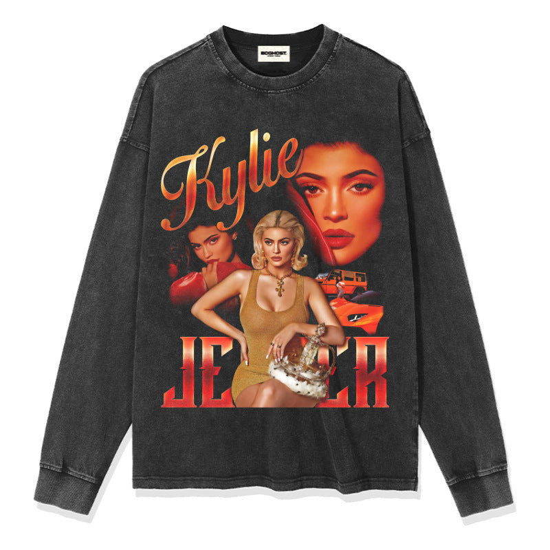G.Z 邁阿密南岸✥𝔾𝕣𝕠𝕦𝕟𝕕ℤ𝕖𝕣𝕠®✥2024南裝大佬/美式嘻哈Kylie寬鬆厚磅數純棉男女中性T-Shirt上衣