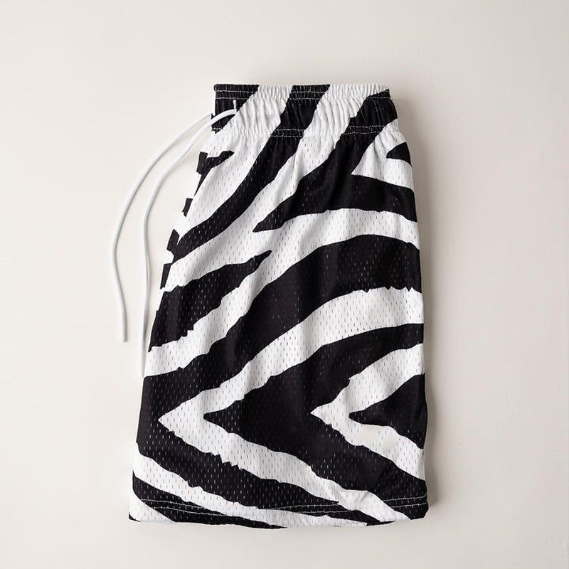 G.Z 邁阿密南岸✥𝔾𝕣𝕠𝕦𝕟𝕕ℤ𝕖𝕣𝕠®✥2024南裝大佬/美式休閒嘻哈動物紋網眼四分短褲運動褲