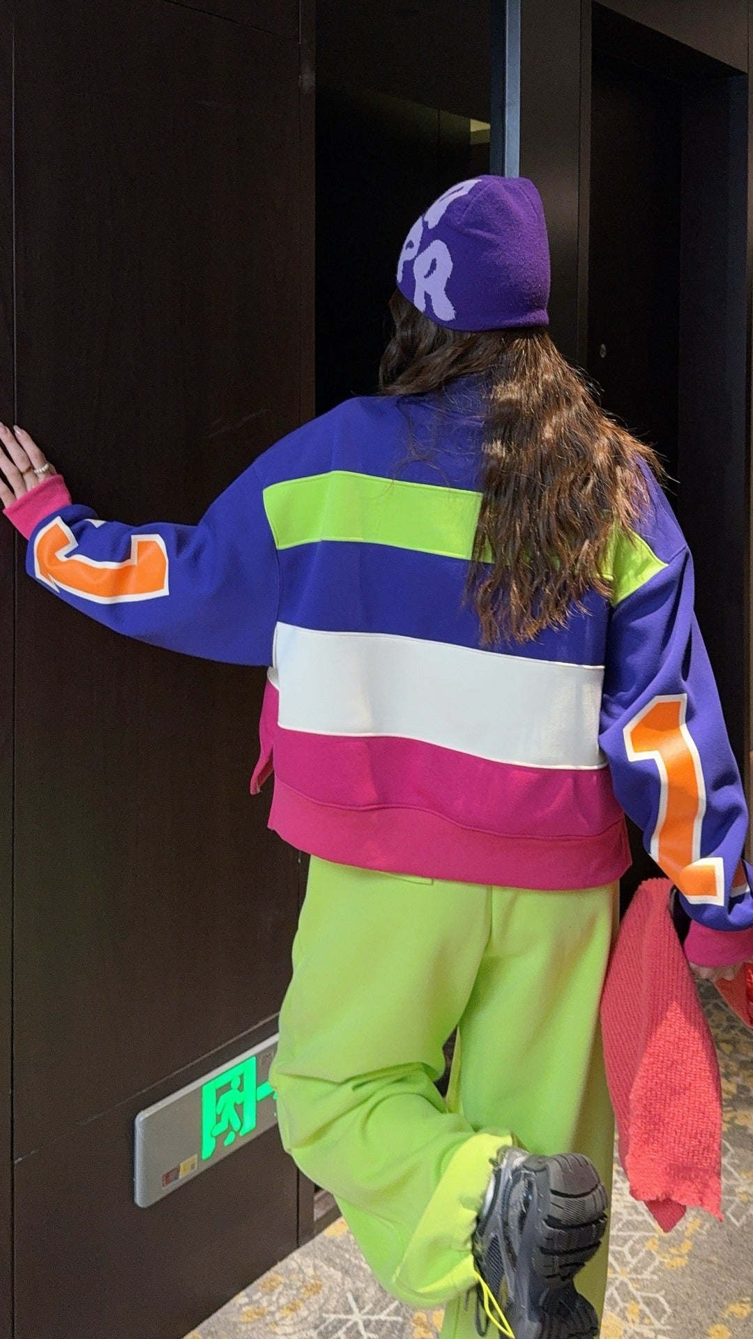 🄶🅁🄾🅄🄽🄳♾🅉🄴🅁🄾25-26SS♾無性別穿搭OverSize美式新款糖果拚色亮彩圓領長袖上衣T-SHIRT