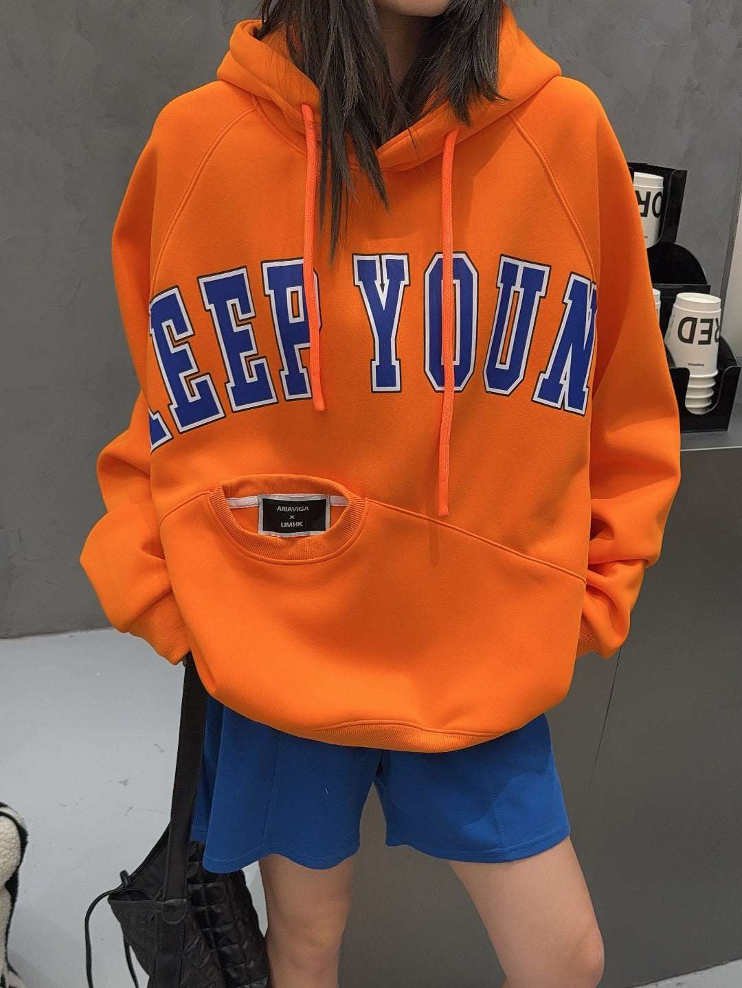 🄶🅁🄾🅄🄽🄳♾🅉🄴🅁🄾25-26SS♾無性別穿搭OverSize美式新款簡約字母大學風連帽長袖T-SHIRT(加厚加絨)🔥