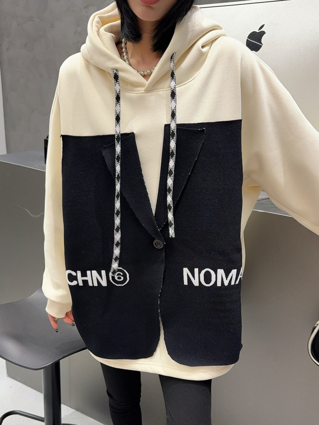 🄶🅁🄾🅄🄽🄳♾🅉🄴🅁🄾25-26SS♾無性別穿搭OverSize美式新款偽西裝連帽長袖T-SHIRT(加厚加絨)🔥