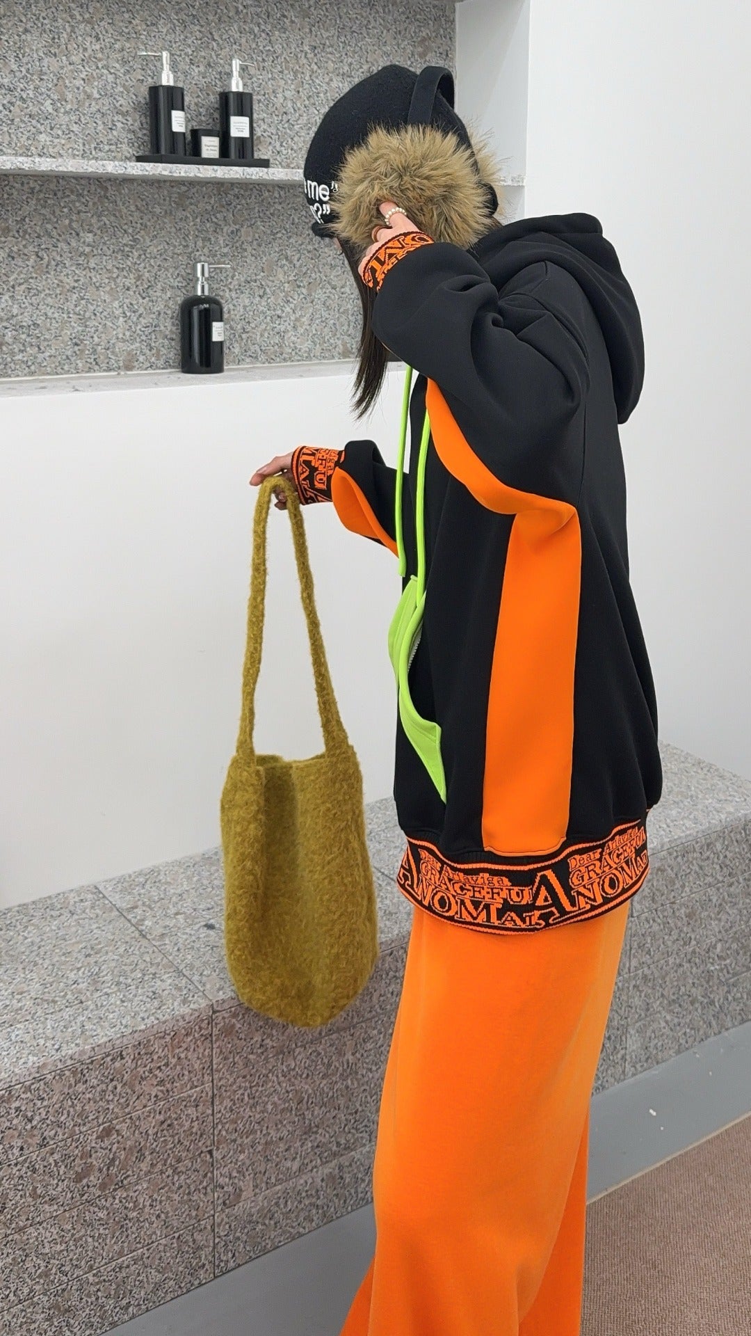 🄶🅁🄾🅄🄽🄳♾🅉🄴🅁🄾25-26SS♾無性別穿搭OverSize美式新款反差線條字母連帽長袖T-SHIRT(加厚加絨)🔥