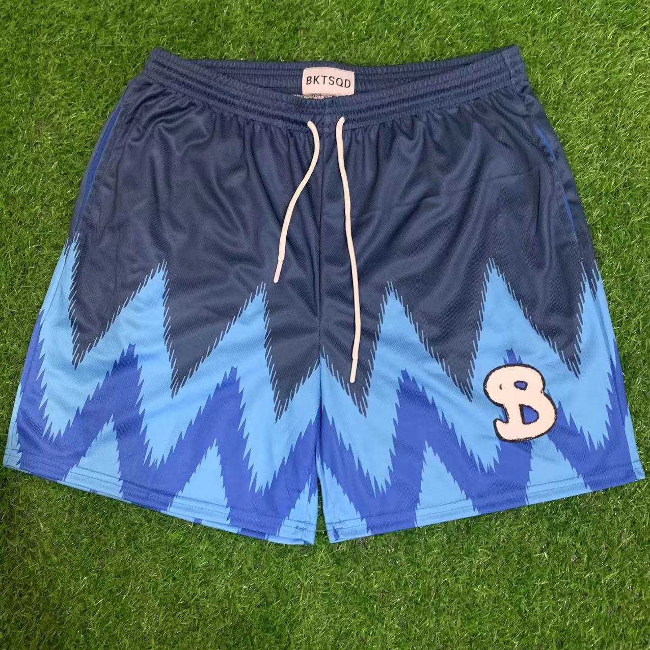 G.Z 邁阿密南岸✥𝔾𝕣𝕠𝕦𝕟𝕕ℤ𝕖𝕣𝕠®✥2024南裝大佬/G.Z美式透氣網眼幾何民族風四分男女情侶休閒居家8色短褲