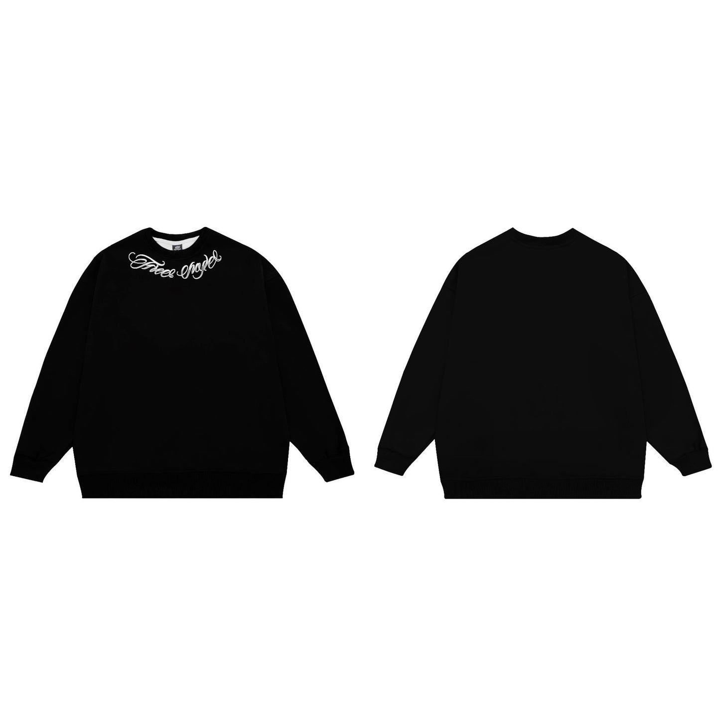 𝔾𝕣𝕠𝕦𝕟𝕕ℤ𝕖𝕣𝕠🎭♠墨西哥♠匪幫⚂24-25⚅早秋系列美式嘻哈上衣草寫字母圓領長袖大學T-SHIRT