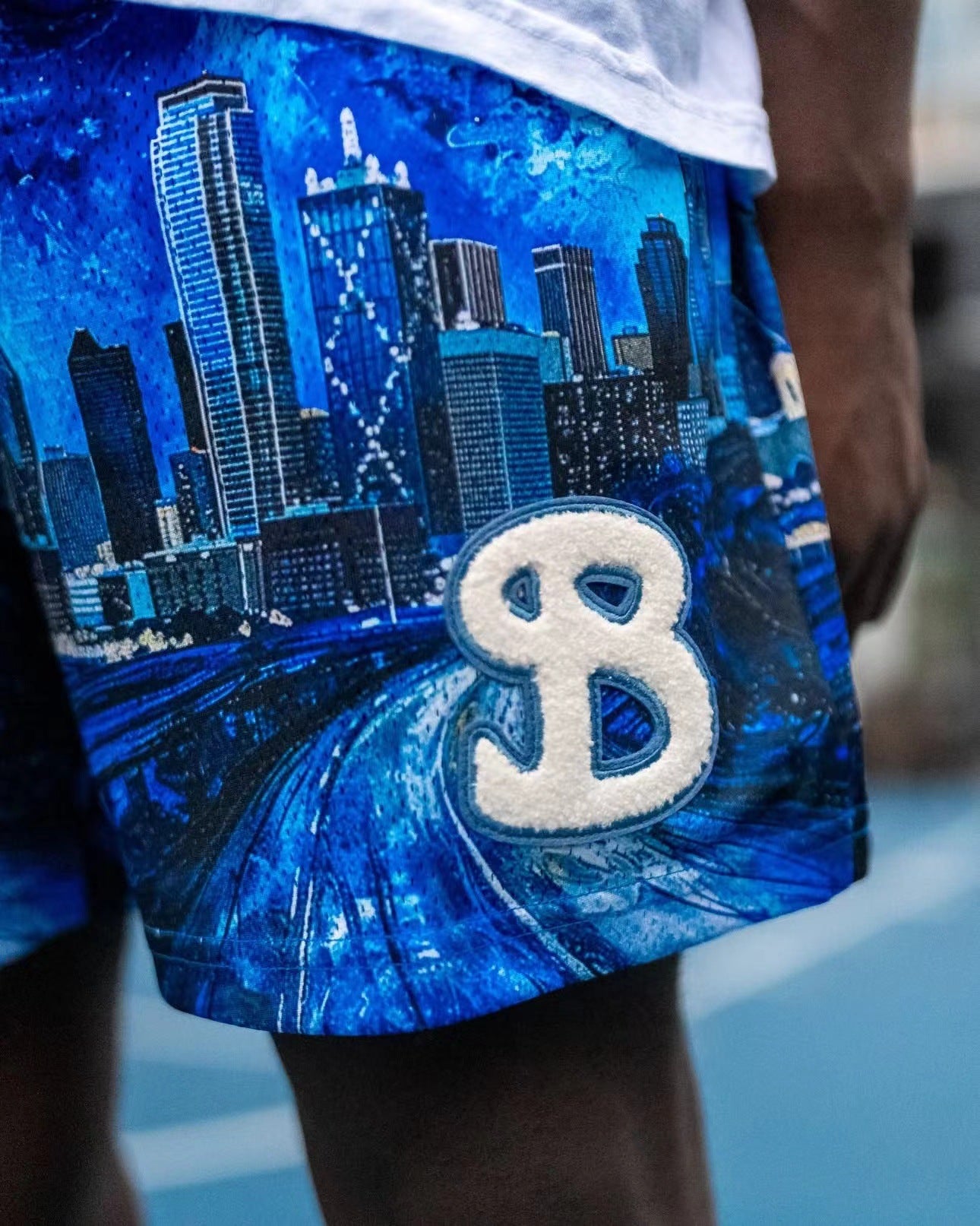 G.Z邁阿密南岸✥𝔾𝕣𝕠𝕦𝕟𝕕ℤ𝕖𝕣𝕠®✥2025年南裝大佬/G.Z美式夏季新款透氣城市夜景系列四分褲男女情侶短褲