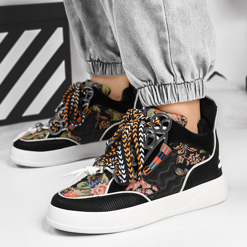 𝔾𝕣𝕠𝕦𝕟𝕕ℤ𝕖𝕣𝕠®-Flexing-shoes✥2025✥美式新款超浮誇中筒平底男女中性休閒滑板鞋1212(限量)