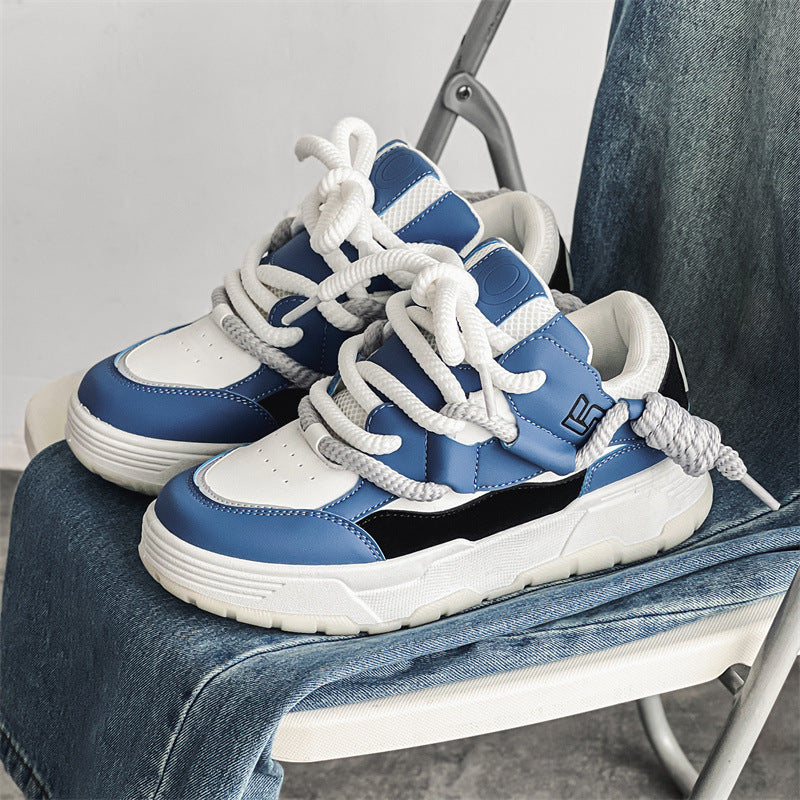 GZ Flexing shoes 2024 歐美街頭百搭時尚質感厚底粗繩休閒鞋(現貨)