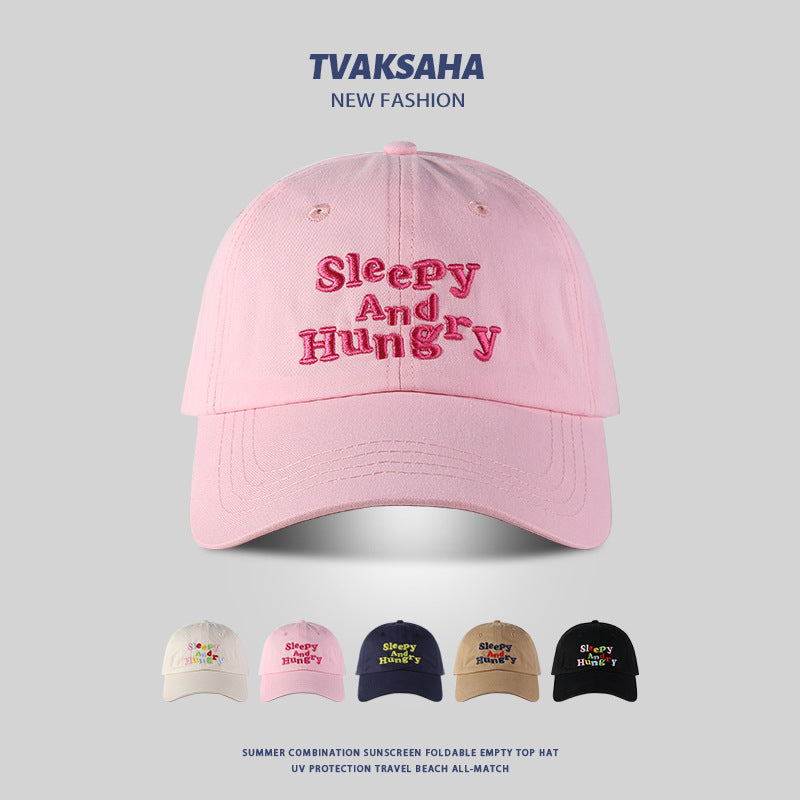 ✥𝔾𝕣𝕠𝕦𝕟𝕕ℤ𝕖𝕣𝕠®✥Deluxe2024年/美式嘻哈休閒秋冬新款糖果色字母復古鴨舌帽棒球帽