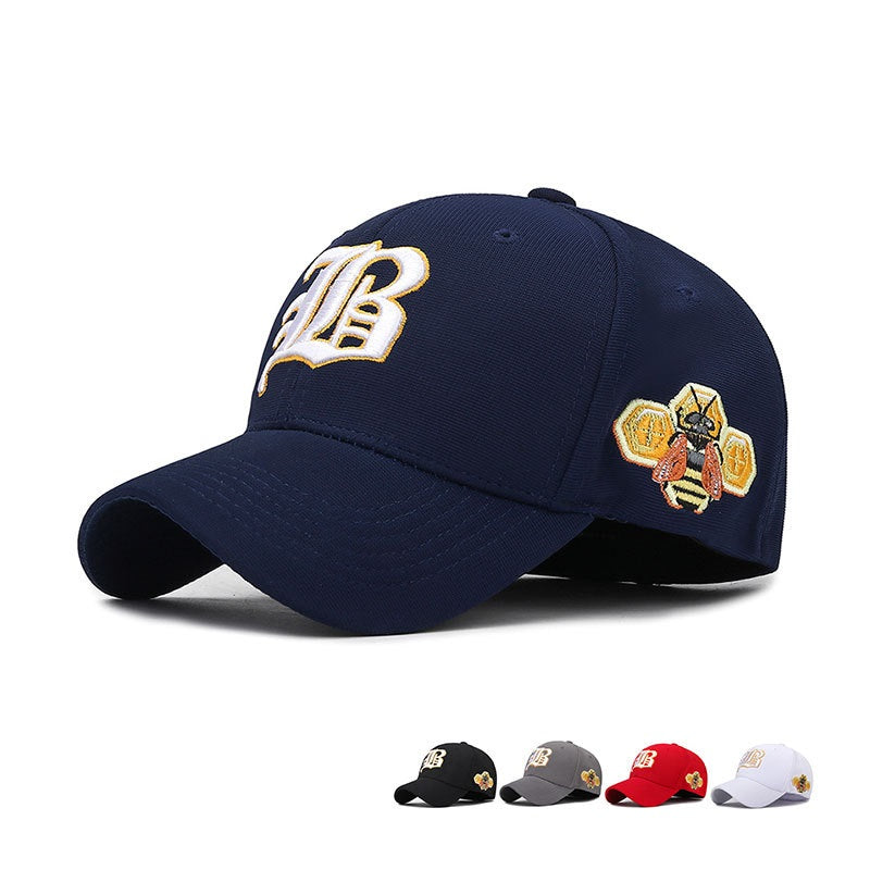 ✥𝔾𝕣𝕠𝕦𝕟𝕕ℤ𝕖𝕣𝕠®✥Deluxe2024年/美式嘻哈休閒復古立體刺繡蜜蜂彈力老帽棒球帽