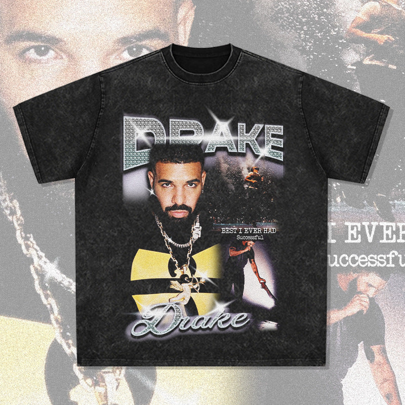 G.Z 邁阿密南岸✥𝔾𝕣𝕠𝕦𝕟𝕕ℤ𝕖𝕣𝕠®✥2024南裝大佬/美式嘻哈Drake寬鬆厚磅數純棉男女中性T-Shirt上衣