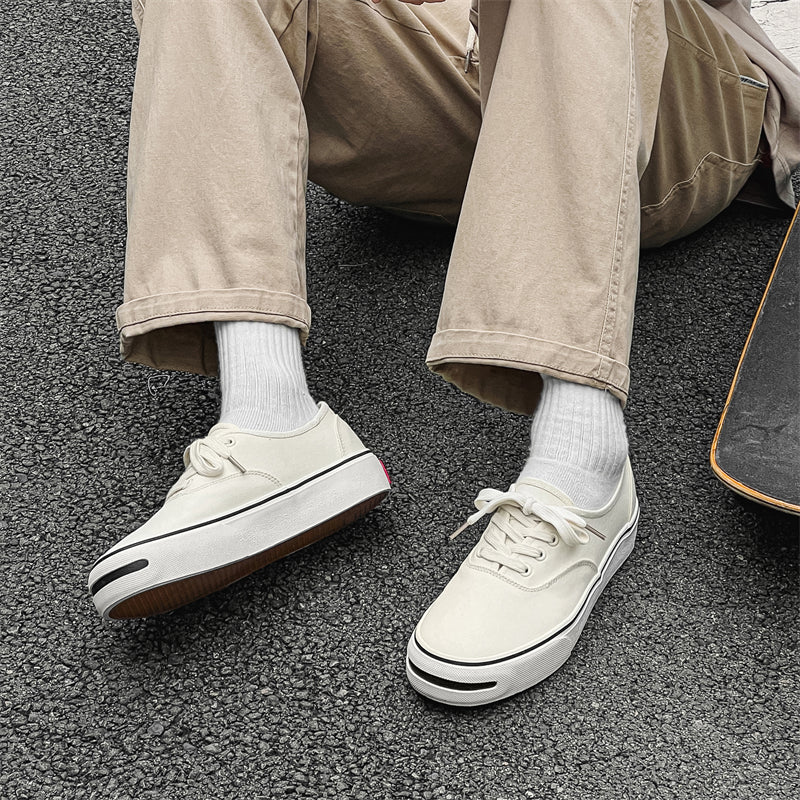 𝔾𝕣𝕠𝕦𝕟𝕕ℤ𝕖𝕣𝕠®-Flexing-shoes✥2024✥美式西海岸低筒開口笑帆布滑板休閒鞋YH-X210