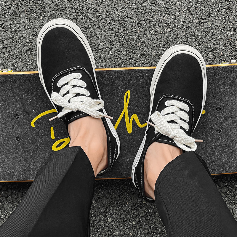 𝔾𝕣𝕠𝕦𝕟𝕕ℤ𝕖𝕣𝕠®-Flexing-shoes✥2024✥美式西海岸低筒開口笑帆布滑板休閒鞋YH-X210