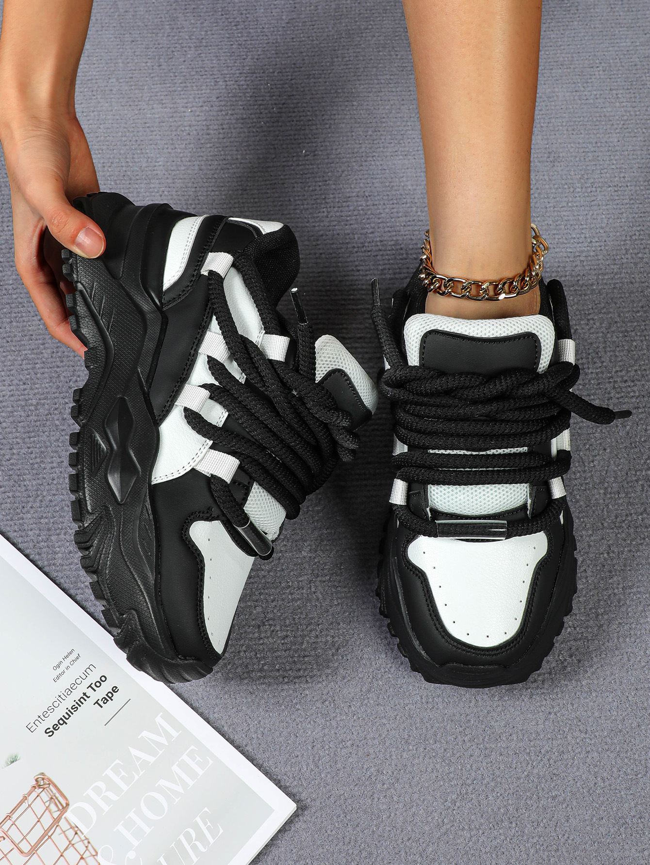 𝔾𝕣𝕠𝕦𝕟𝕕ℤ𝕖𝕣𝕠®✿ColorShoes2025年✿㊚㊛ 夏季全尺碼男女情侶款輕量繽紛混色休閒老爹鞋