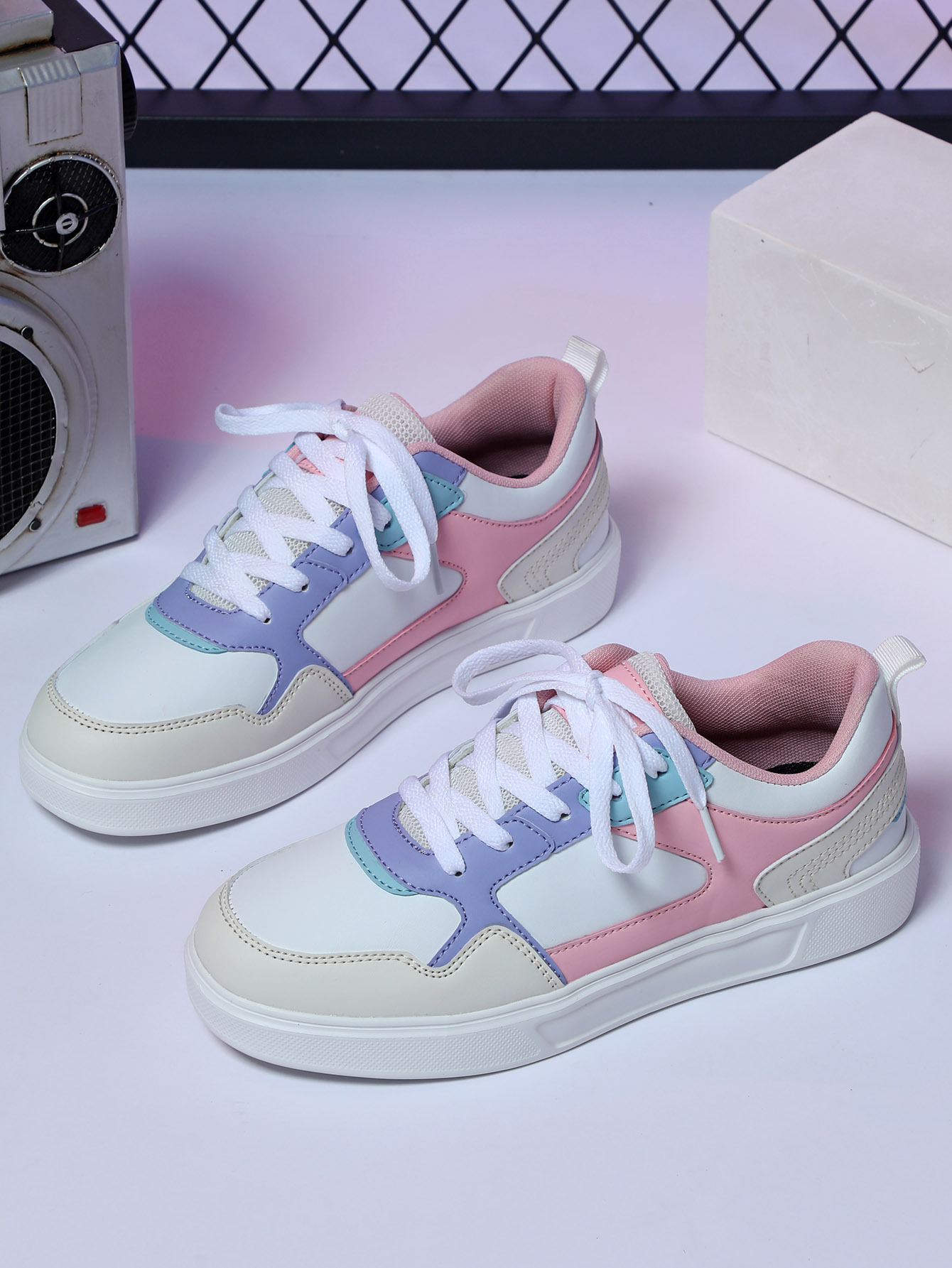 𝔾𝕣𝕠𝕦𝕟𝕕ℤ𝕖𝕣𝕠®✿ColorShoes2025年✿㊚㊛ 夏季全尺碼男女情侶款復活節彩蛋復古休閒滑板鞋