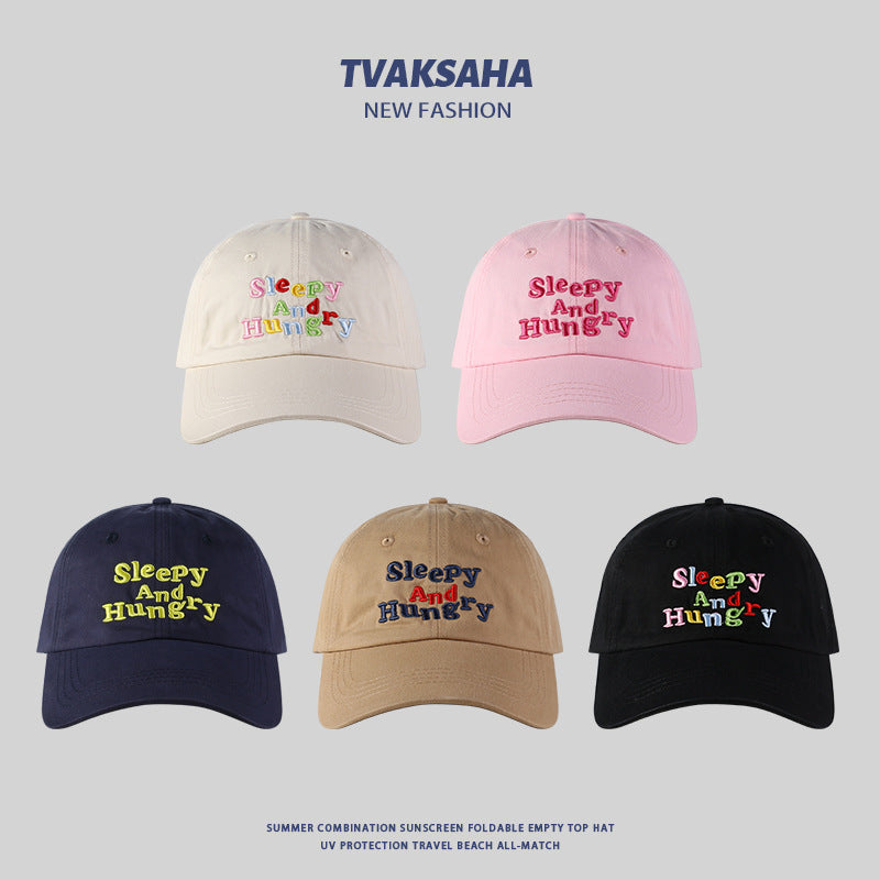 ✥𝔾𝕣𝕠𝕦𝕟𝕕ℤ𝕖𝕣𝕠®✥Deluxe2024年/美式嘻哈休閒秋冬新款糖果色字母復古鴨舌帽棒球帽