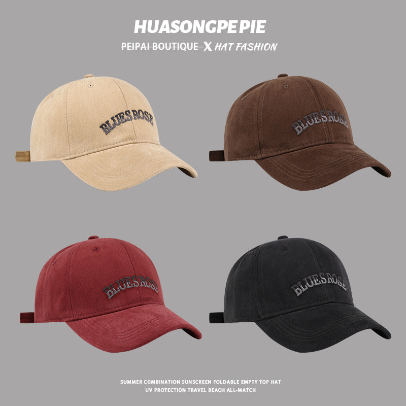 ✥𝔾𝕣𝕠𝕦𝕟𝕕ℤ𝕖𝕣𝕠®✥Deluxe2024年/美式嘻哈休閒秋冬新款漸層厚電繡復古老帽棒球帽加大款顯臉小