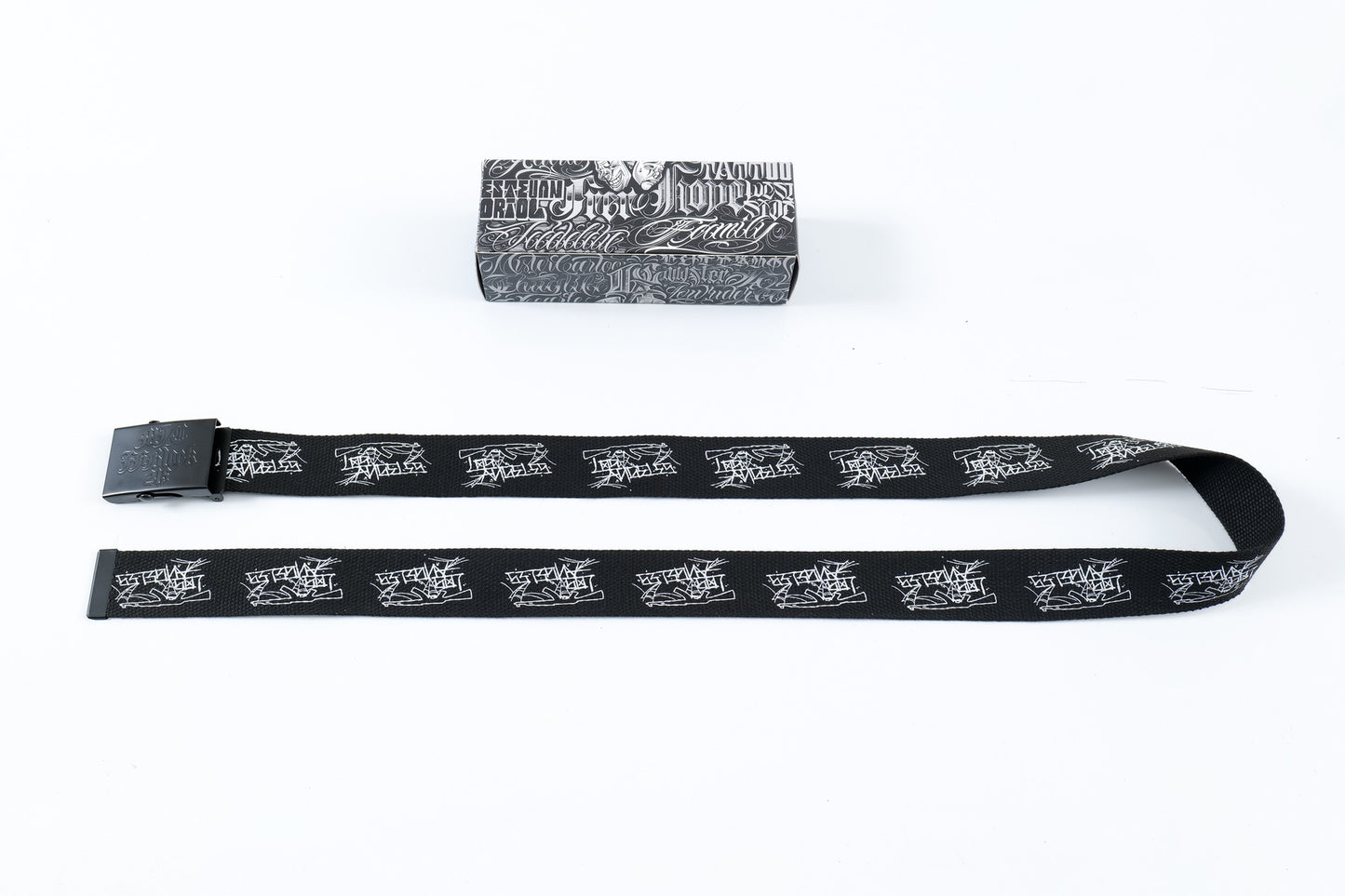 𝔾𝕣𝕠𝕦𝕟𝕕ℤ𝕖𝕣𝕠🎭♠墨西哥♠匪幫⚂2024⚅美式嘻哈鋼印Logo滾軸Tattoo印花帆布調節腰帶