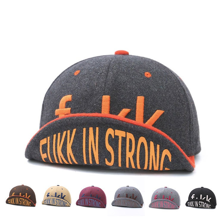✥𝔾𝕣𝕠𝕦𝕟𝕕ℤ𝕖𝕣𝕠®✥Deluxe2024年/美式嘻哈休刺繡上翻羊毛氈復古棒球帽