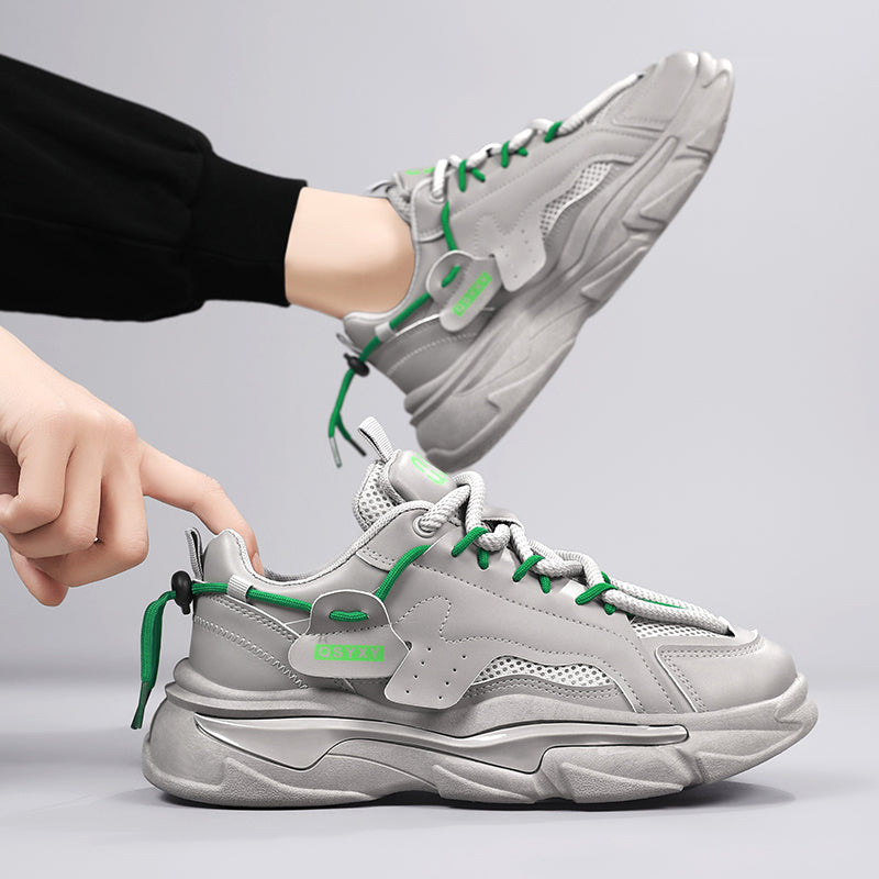 𝔾𝕣𝕠𝕦𝕟𝕕ℤ𝕖𝕣𝕠®-Flexing-shoes✥2024✥美式新潮流二代增高情侶老爹鞋走路鞋K01(現貨)