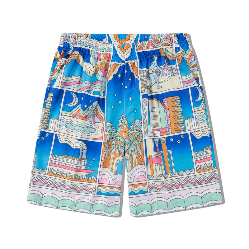 G.Z 邁阿密南岸✥𝔾𝕣𝕠𝕦𝕟𝕕ℤ𝕖𝕣𝕠®✥2024南裝大佬/美式休閒嘻哈星城晝夜男女中性襯衫短褲套裝