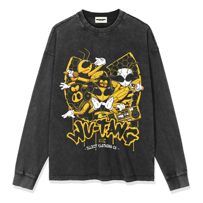 G.Z 邁阿密南岸✥𝔾𝕣𝕠𝕦𝕟𝕕ℤ𝕖𝕣𝕠®✥2024南裝大佬/美式嘻哈武當幫寬鬆厚磅數純棉男女中性T-Shirt上衣