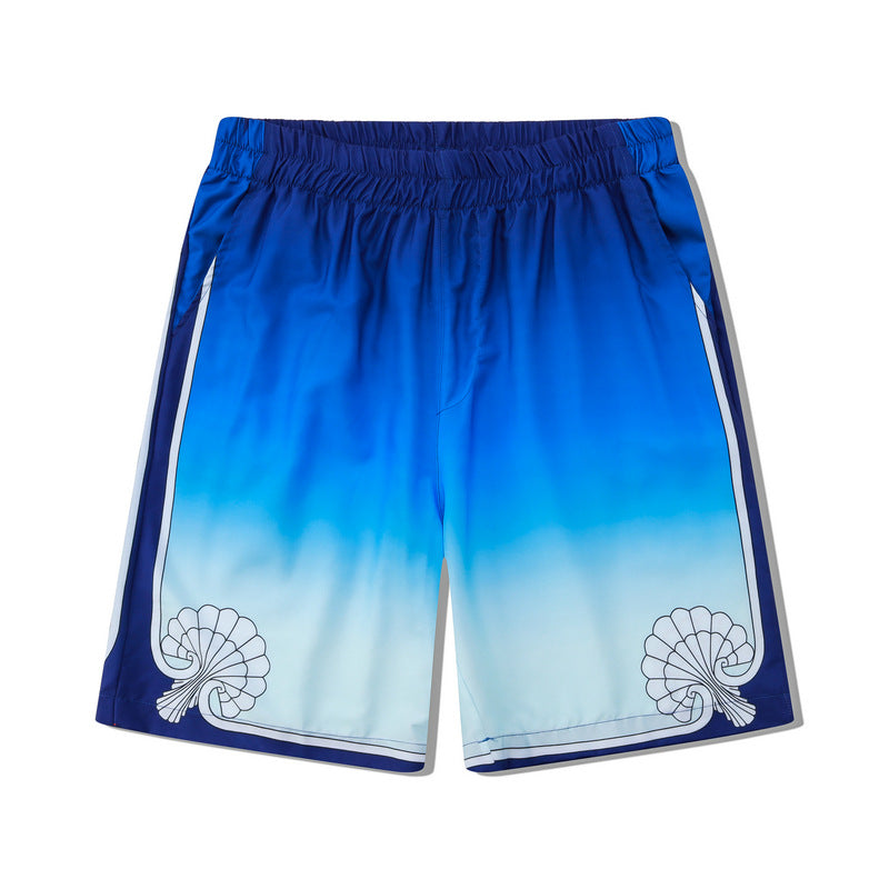 G.Z 邁阿密南岸✥𝔾𝕣𝕠𝕦𝕟𝕕ℤ𝕖𝕣𝕠®✥2024南裝大佬/美式休閒嘻哈湛藍旅行男女中性襯衫短褲套裝