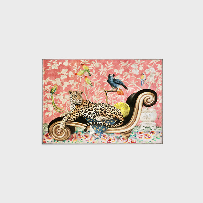 𝔾𝕣𝕠𝕦𝕟𝕕ℤ𝕖𝕣𝕠®-Flexing-居家✥2024✥美式家居生活仿羊絨法式奢華粉色豹客廳臥室地毯地墊