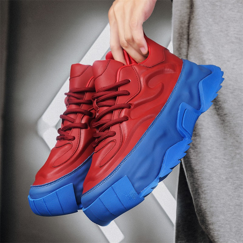 𝔾𝕣𝕠𝕦𝕟𝕕ℤ𝕖𝕣𝕠®-Flexing-shoes✥2024✥美式秋冬款Y2K復古風增高鋸齒鞋男女中性走路休閒鞋D9955