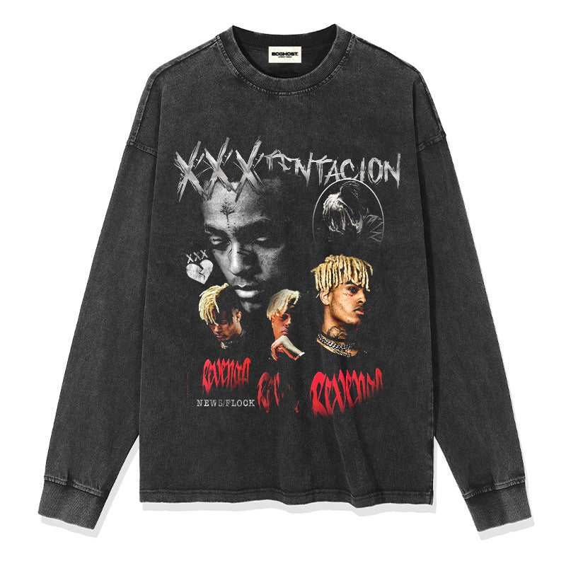 G.Z 邁阿密南岸✥𝔾𝕣𝕠𝕦𝕟𝕕ℤ𝕖𝕣𝕠®✥2024南裝大佬/美式嘻哈XXX Tentacion寬鬆厚磅數純棉男女中性T-Shirt上衣