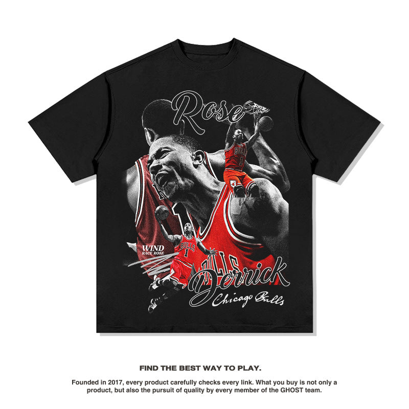 G.Z 邁阿密南岸✥𝔾𝕣𝕠𝕦𝕟𝕕ℤ𝕖𝕣𝕠®✥2023南裝大佬/超厚磅-美式休閒公牛Ross重磅數中性短袖T-Shirt