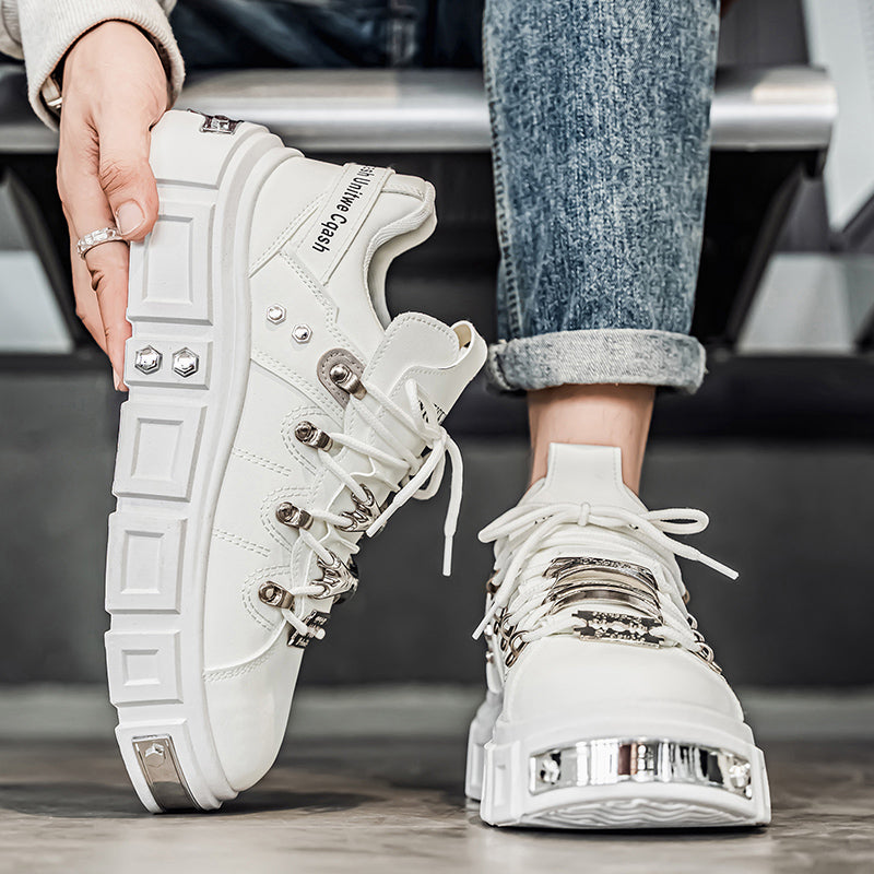 𝔾𝕣𝕠𝕦𝕟𝕕ℤ𝕖𝕣𝕠®-Flexing-shoes✥25-26✥美式秋冬新款復厚底低筒龐克戰靴休閒鞋6165