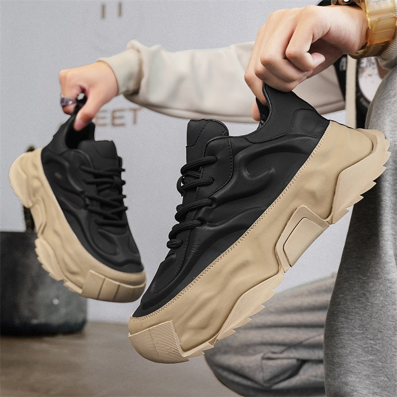 𝔾𝕣𝕠𝕦𝕟𝕕ℤ𝕖𝕣𝕠®-Flexing-shoes✥(現貨特價)✥美式秋冬款Y2K復古風增高鋸齒鞋男女中性走路休閒鞋D9955