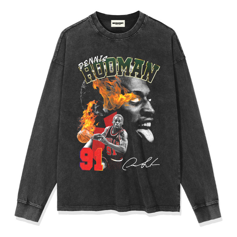 G.Z 邁阿密南岸✥𝔾𝕣𝕠𝕦𝕟𝕕ℤ𝕖𝕣𝕠®✥2024南裝大佬/美式嘻哈羅德曼寬鬆厚磅數純棉男女中性T-Shirt上衣