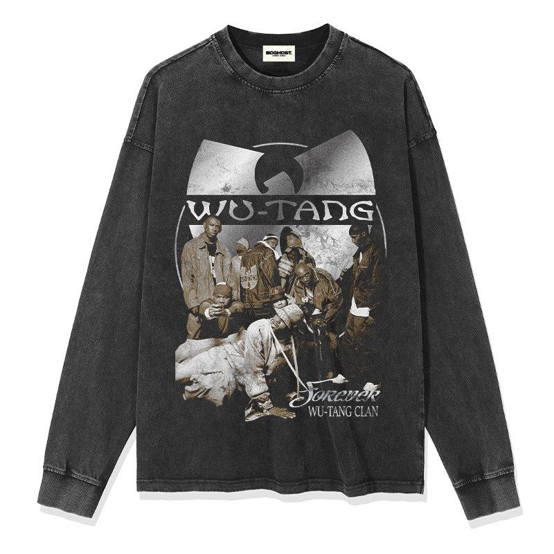 G.Z 邁阿密南岸✥𝔾𝕣𝕠𝕦𝕟𝕕ℤ𝕖𝕣𝕠®✥2024南裝大佬/美式嘻哈Wu-Tang寬鬆厚磅數純棉男女中性T-Shirt上衣
