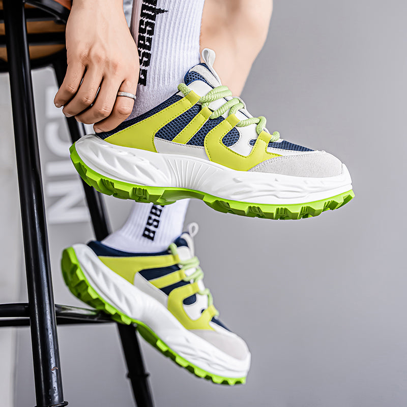 𝔾𝕣𝕠𝕦𝕟𝕕ℤ𝕖𝕣𝕠®-Flexing-shoes✥2025✥美式夏季新款透氣麂皮包頭懶人拖鞋老爹鞋WK178