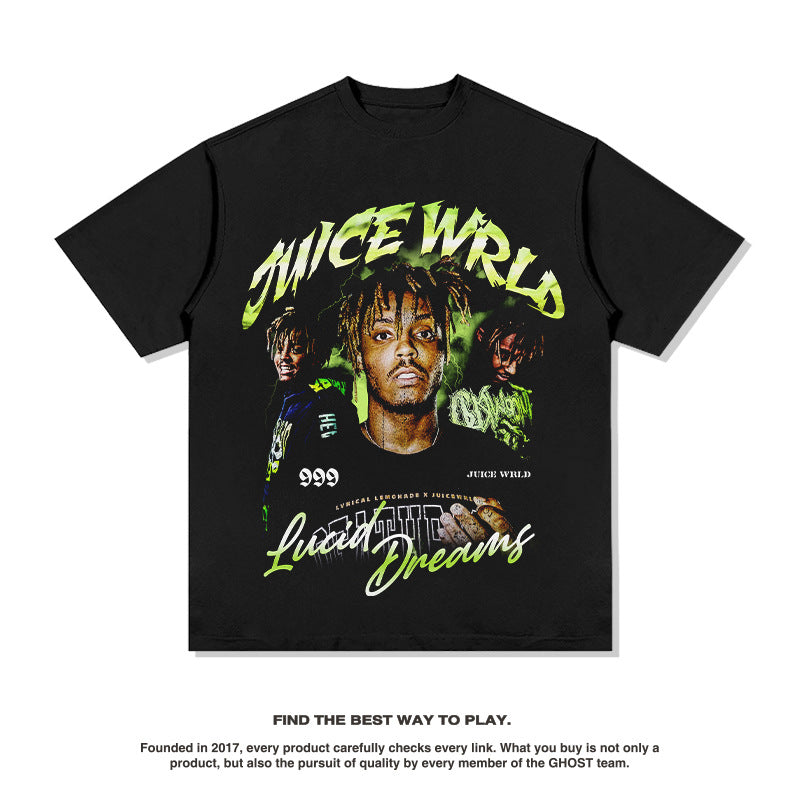 G.Z マイアミ サウスショア✥𝔾𝕣𝕠𝕦𝕟𝕕ℤ𝕖𝕣𝕠®✥2023 サウススーツ ビッグガイ/極厚パウンド アメカジ Juice Wrld ヘビーウェイト ニュートラル 半袖 Tシャツ
