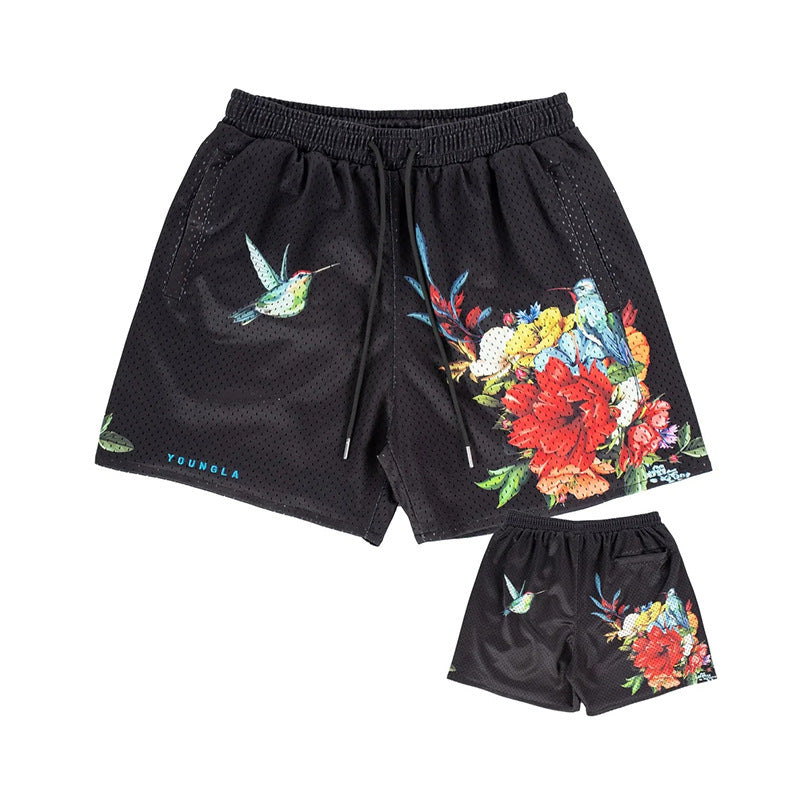 G.Z 邁阿密南岸✥𝔾𝕣𝕠𝕦𝕟𝕕ℤ𝕖𝕣𝕠®✥2024南裝大佬/美式復古嘻哈網眼寬鬆四分短褲運動褲