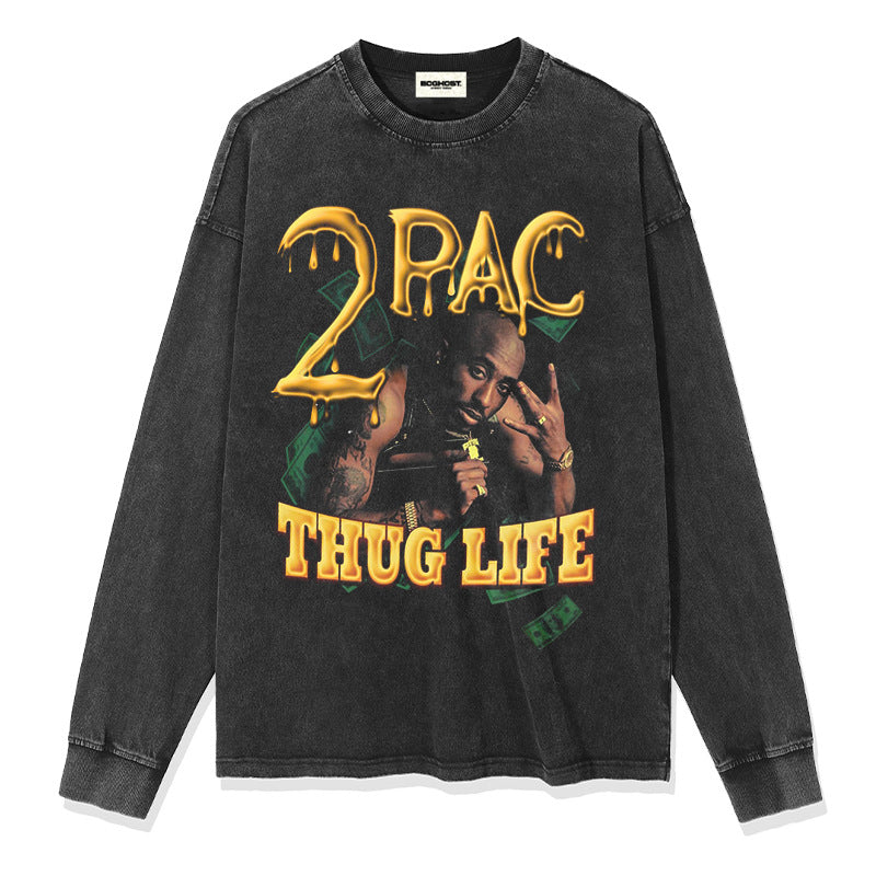 G.Z 邁阿密南岸✥𝔾𝕣𝕠𝕦𝕟𝕕ℤ𝕖𝕣𝕠®✥2024南裝大佬/美式嘻哈吐派克寬鬆厚磅數純棉男女中性T-Shirt上衣