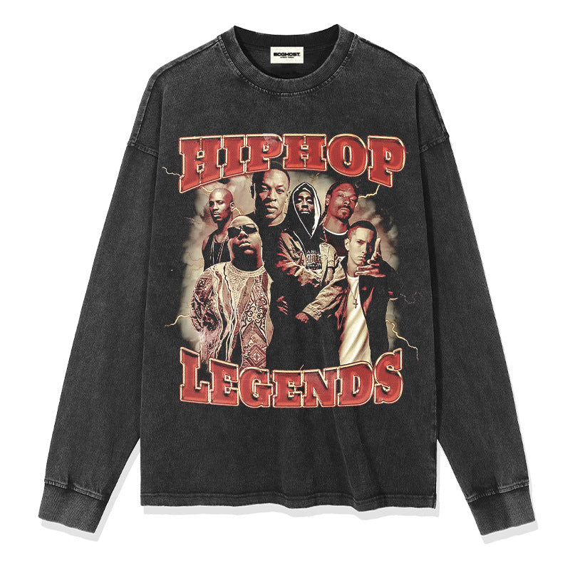 G.Z 邁阿密南岸✥𝔾𝕣𝕠𝕦𝕟𝕕ℤ𝕖𝕣𝕠®✥2024南裝大佬/美式嘻哈經典傳奇寬鬆厚磅數純棉男女中性T-Shirt上衣