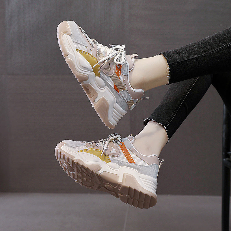 𝔾𝕣𝕠𝕦𝕟𝕕ℤ𝕖𝕣𝕠®-Flexing-shoes✥2025年✥美式夏季新款復古麂皮雙色休閒老爹鞋(35-40號)6601