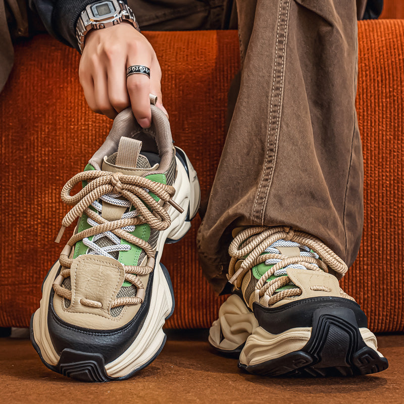 𝔾𝕣𝕠𝕦𝕟𝕕ℤ𝕖𝕣𝕠®-Flexing-shoes✥25-26✥美式新款潮流增高加厚休閒老爹鞋C5587