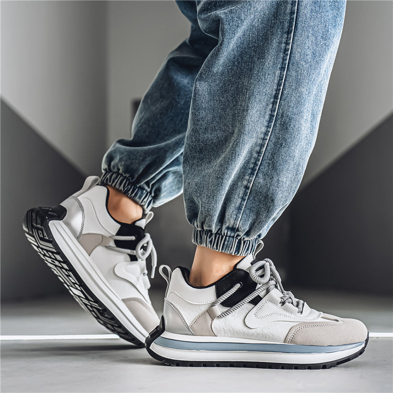 𝔾𝕣𝕠𝕦𝕟𝕕ℤ𝕖𝕣𝕠®-Flexing-shoes✥2025✥美式新款混搭麂皮增高男女中性休閒老爹鞋M613