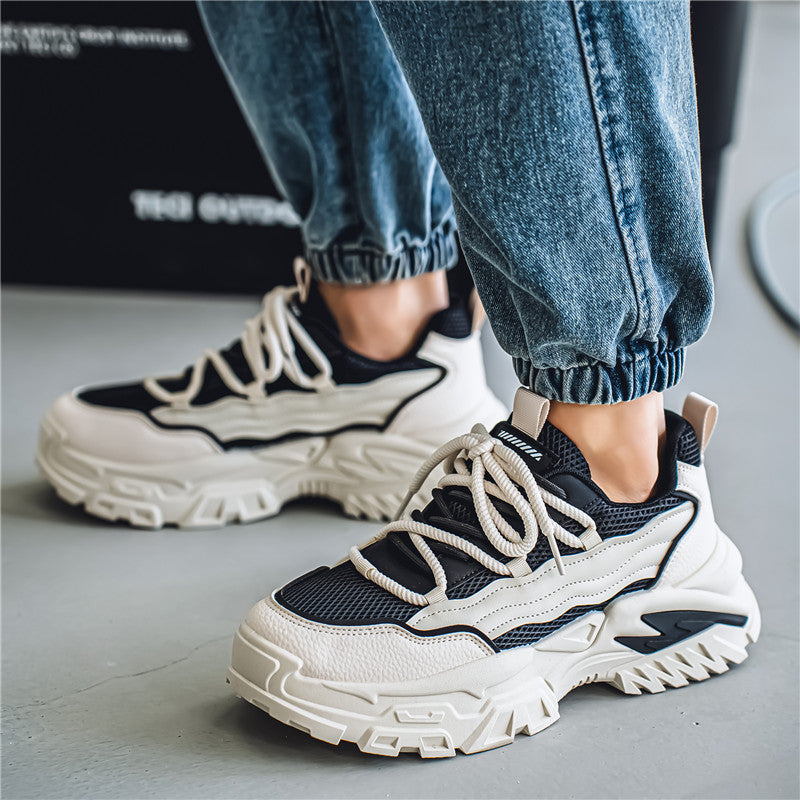 𝔾𝕣𝕠𝕦𝕟𝕕ℤ𝕖𝕣𝕠®-Flexing-shoes✥2025✥美式春夏新款皮革拼色男女中性運動休閒鞋C31213