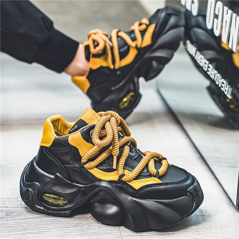 𝔾𝕣𝕠𝕦𝕟𝕕ℤ𝕖𝕣𝕠®-Flexing-shoes✥2024✥美式復古厚鞋增高加底減壓老爹鞋走路鞋