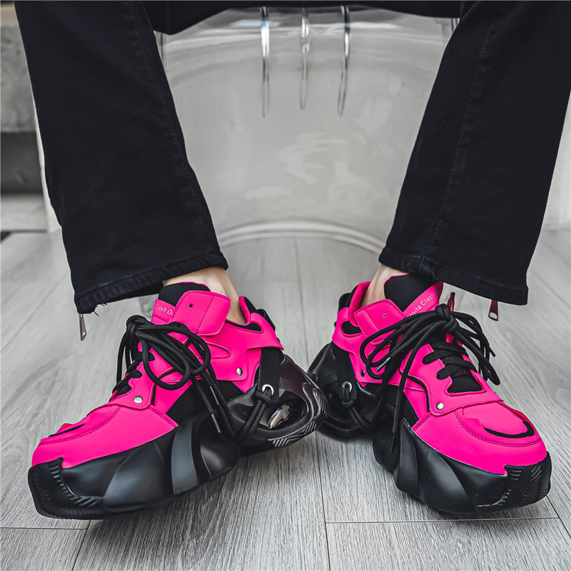 𝔾𝕣𝕠𝕦𝕟𝕕ℤ𝕖𝕣𝕠®-Flexing-shoes✥2024✥美式新潮流減壓超增高情侶增高老爹走路鞋5833(現貨)