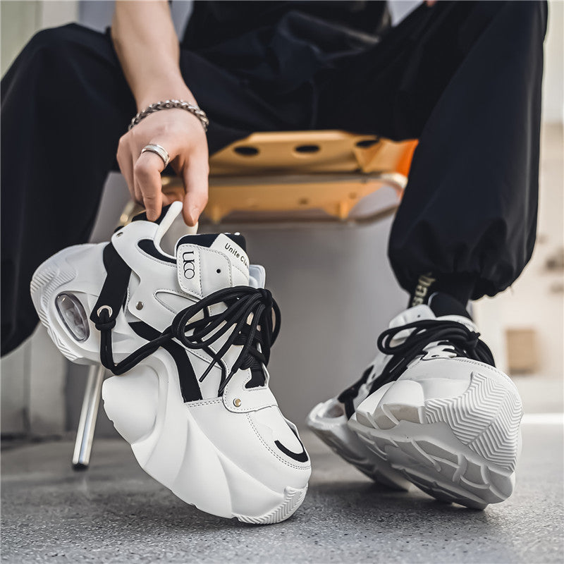 𝔾𝕣𝕠𝕦𝕟𝕕ℤ𝕖𝕣𝕠®-Flexing-shoes✥(現貨特價)✥美式新潮流減壓超增高情侶增高老爹走路鞋5833