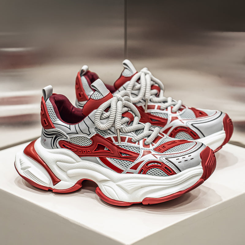 𝔾𝕣𝕠𝕦𝕟𝕕ℤ𝕖𝕣𝕠®-Flexing-shoes✥25-26✥美式新款復古增高潮加厚休閒老爹鞋C5585